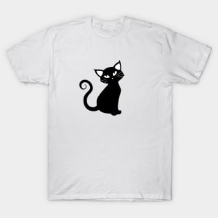 Black cat - Catshirt - Catslover - Vegan - Kawaii - gift idea T-Shirt